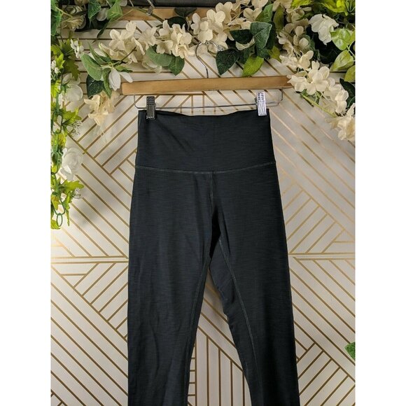 Lululemon Womens Wunder Heather Gray Grey Leggings Pants High Waisted size 4 - Picture 3 of 8